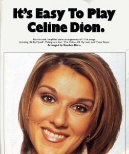 Celine Dion It's Easy to Play Celine Dion